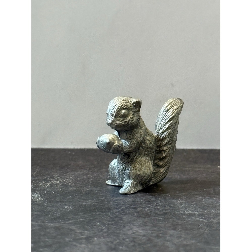 Spoontiques Standing Squirrel with Nut Pewter Figure Miniature Figurine Wildlife